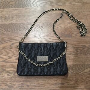 Valentino Black Quilted Chain Shoulder Bag